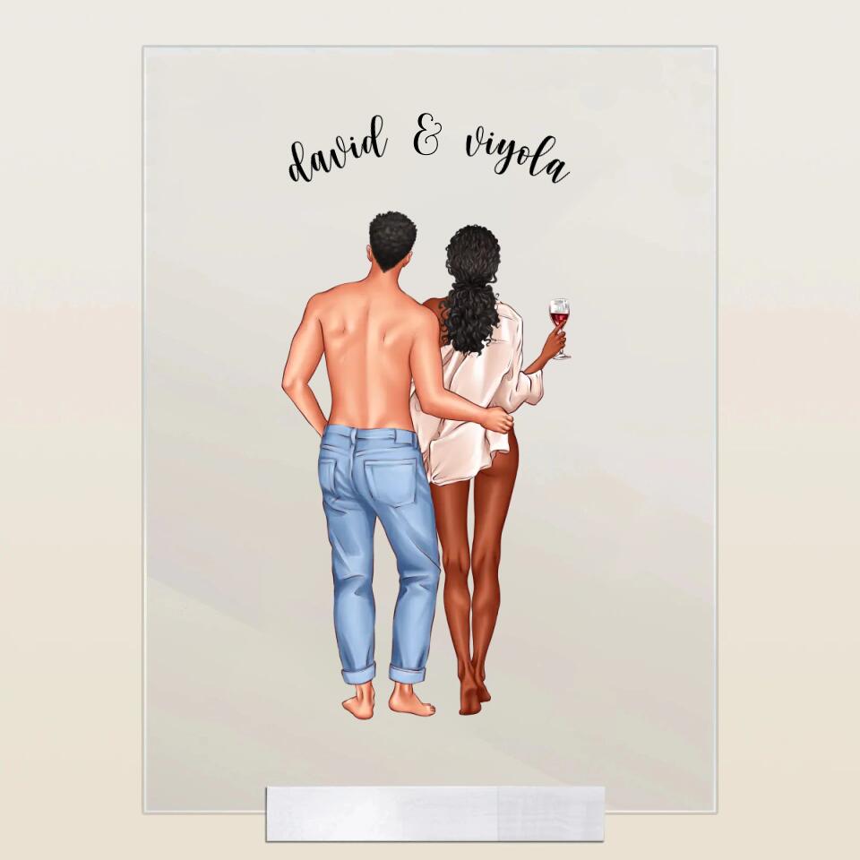 Valentines Day Gift, Personalised Couple Print, Couples Gift, Boyfriend Girlfriend Print, Gift for Him, Anniversary Gift